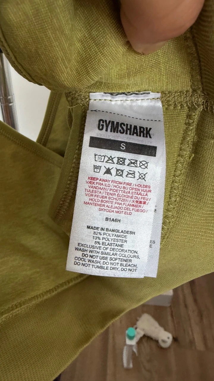 Top esportivo Gymshark verde tamanho P – photo 5